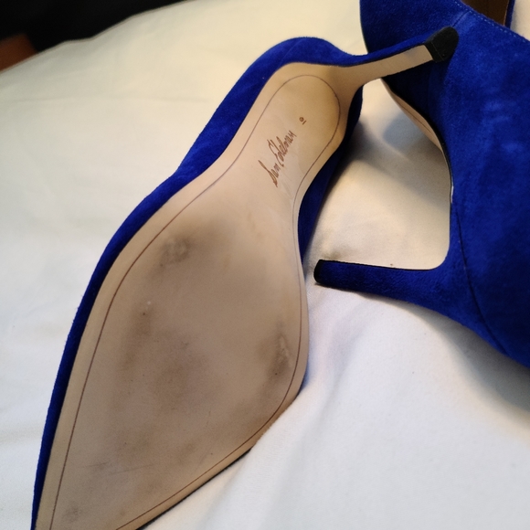 NWOT Sam Edelman Hazel Pointed Toe Pumps in gorgeous Cobalt Blue Suede - Size 10 - Picture 4 of 4